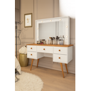 Ver imagem 6 de Penteadeira Camarim Anaisa Luz de Led e Espelho -novas Cores: Branco / Nature