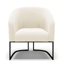 Ver imagem 7 de Kit 2 Poltronas Stella Veludo Base Industrial Preto - D’Rossi Cor Bege