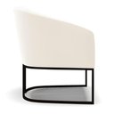 Ver imagem 6 de Kit 2 Poltronas Stella Veludo Base Industrial Preto - D’Rossi Cor Bege