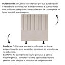 Ver imagem 2 de Cabeceira Estofada de Cama Casal Queen 160 Cm Marina Corino Bege