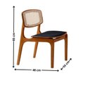 Ver imagem 4 de Conjunto de Mesa de Jantar Maia Tampo com Vidro Laqueado 160 cm 6 Cadeiras Maia Premium