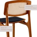Ver imagem 5 de Conjunto de Mesa de Jantar Maia Tampo com Vidro Laqueado 160 cm 6 Cadeiras Maia Premium