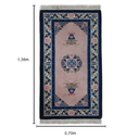 Ver imagem 2 de Tapete feito a Mão Decorativo para Quarto e Sala Rosa - 70x138cm
