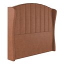 Ver imagem 1 de Cabeceira Box Solteiro Barcelona Sonhar Estofados Veludo Terracota
