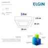 PLAFON LED SOB QUAD 24W 6500K BRANCO - ELGIN 24W SOB QUAD BR - 2