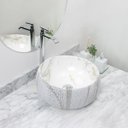 Ver imagem 2 de Kit Cuba Pia Louça Cerâmica Banheiro C/Torn e Vál Cromada 58