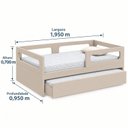 Ver imagem 3 de Bicama Lilo com Grades Removíveis - Cama + Auxiliar Areia