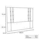 Ver imagem 2 de Cabeceira Estofada Box Casal Queen Size Monreale 160cm Café