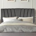 Ver imagem 2 de Painel Estofada Bélgica 140cm Casal Para Cama Box Quarto Corino Cinza - Gat Magazine