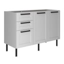 Ver imagem 2 de Armário Balcão de Cozinha 120cm S/tampo com 2 Portas e 3 Gavetas 100% Mdf Phoenix Móvel na Caixa