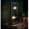 Luminária de Mesa Estilo Industrial Metálica para 2 Lâmpadas Cor Chumbo Envelhecido - Modelo Línnea2 - 2