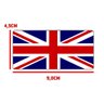 Adesivo Resinado Bandeira Land Rover Reino Unido Inglaterra Vermelho - 4
