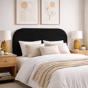 Ver imagem 1 de Cabeceira Cama Box Queen 1,60m Orgânica Luma Boucle Preto
