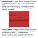 Ver imagem 5 de Cabeceira para Cama Box Estofada Solteiro 90 Cm Suede Madri Vermelho