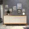 Buffet Aparador Sala Jantar 1.90mt Magnum Off White/cedro Edn - 2