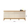 Buffet Aparador Sala Jantar 1.90mt Magnum Off White/cedro Edn - 4