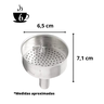 Kit Reparo Funil Filtro e Borrachas para Cafeteira Italiana / Moka de Alumínio - 6 Xícaras - 4