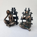 Ver imagem 6 de Jogo Aparadores de Livros em Resina - Escultura Feminina 2.35kg - 20.50cm