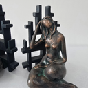 Ver imagem 3 de Jogo Aparadores de Livros em Resina - Escultura Feminina 2.35kg - 20.50cm