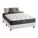 Ver imagem 1 de Cama Box Casal: Colchão Molas Anjos MasterPocket Ensacadas Versalhes + Base CRC Courano Branco(