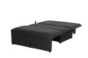 Ver imagem 2 de Sofá Cama 2 Lugares Compacro sem Braço 115 Larg Malu Matrix Cor:sintetico Preto