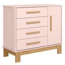 Ver imagem 3 de Cômoda Sapateira Q Encanto Slim 4355 Rosa Acetinado Ambiente - Qmovi