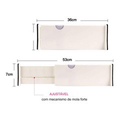 Divisor Organizador de Gaveta Expansivel Ajustavel Guarda Roupa Armario Cozinha Separador Multifunci - 6