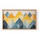 Ver imagem 2 de Quadro Decorativo N°99 105x60cm - Sol Montanha - Madeira Clara - Rollflex