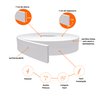 Rodapé Ripado EVA Autocolante 7cm Rp43 3 Metros MeuRodapé - 6