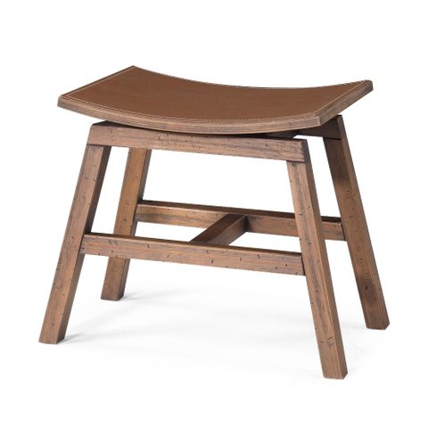 Banqueta Star Baixa Cor Rustic Brown 47cm - 55669