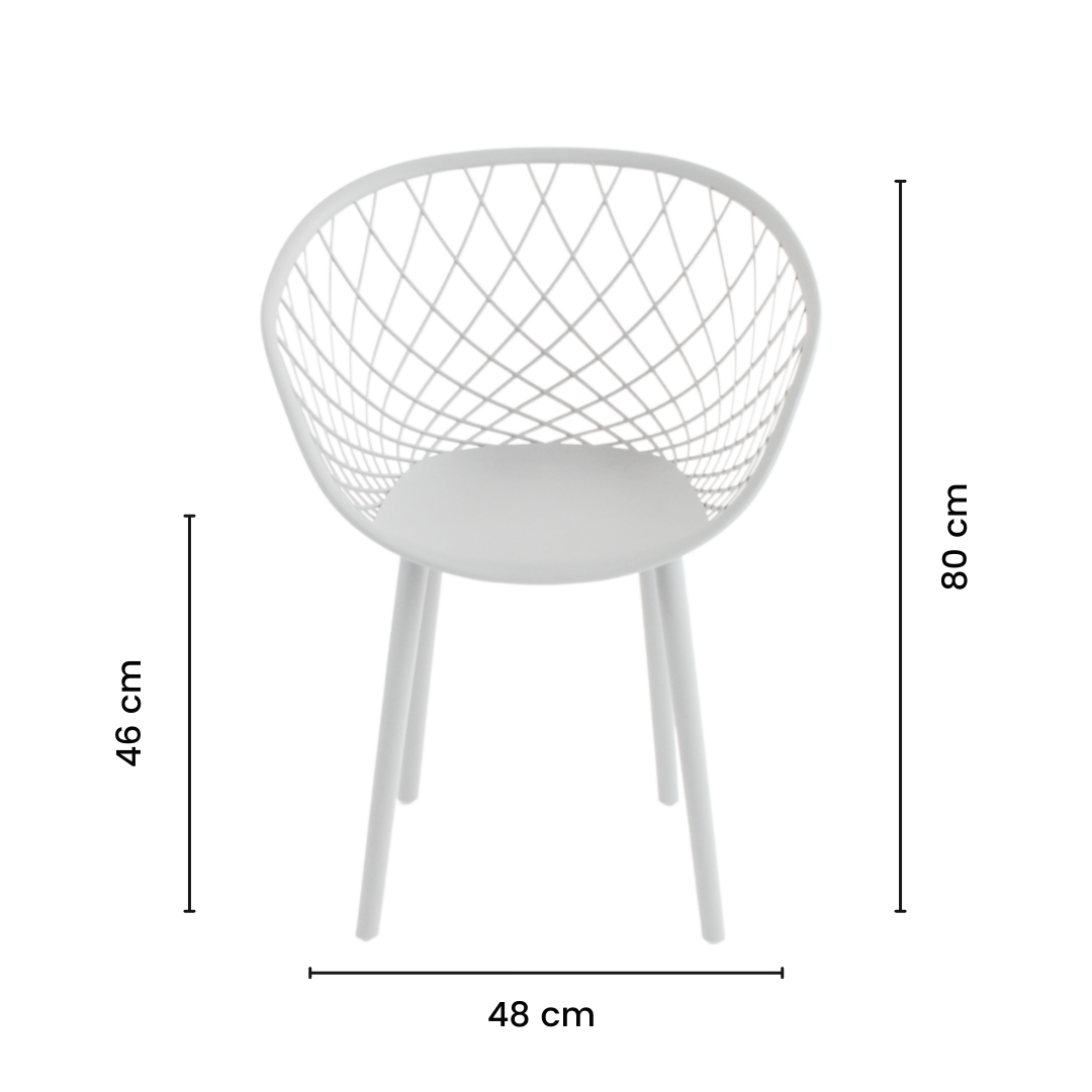 Kit 4 Cadeiras de Jantar Eames Clarice Premium Branca - 2