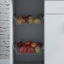 Ver imagem 6 de Fruteira para Cozinha 2 Portas 1 Gaveta 2 Cestos Amanda New