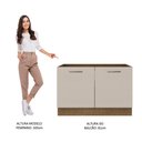 Ver imagem 6 de Balcão Gabinete de Pia 2 Portas Rustic/crema Agata Madesa