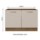 Ver imagem 3 de Balcão Gabinete de Pia 2 Portas Rustic/crema Agata Madesa