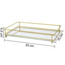 Ver imagem 4 de Bandeja Hara Fence Dourada 15x25cm