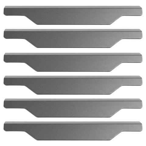 Kit 6 Puxadores Alças Sobrepor 20cm Aço Carbono para Móveis