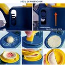 Ver mais imagens de Maquina de Modelar Pastel Bolinho Gyoza Ravioli Molde Massa Preparo Lanche Refeiçao Casa Cozinha Res