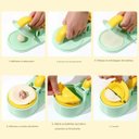 Ver imagem 7 de Maquina de Modelar Pastel Bolinho Gyoza Ravioli Molde Massa Preparo Lanche Refeiçao Casa Cozinha Res