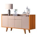 Ver imagem 5 de Buffet Aparador Sinfonia e Cristaleira Aruan H01 Off/cinamomo - Mpozenato