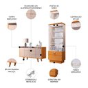 Ver imagem 3 de Buffet Aparador Sinfonia e Cristaleira Aruan H01 Off/cinamomo - Mpozenato