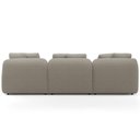 Ver mais imagens de Sofá 3 Lugares com Chaise Direito Sala Living 248cm Arlo F04 Linho Bege Escuro - Lyam Decor
