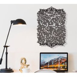 Salmo 91 60x42cm Painel em Madeira MDF Escultura de Parede - 2