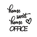 Ver imagem 1 de Home Sweet Home Office 50x45cm em Madeira MDF Aplique de Parede