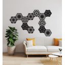 Ver imagem 2 de Kit Cobogó 12 peças 30x26cm Madeira MDF Parede