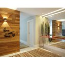 Ver imagem 2 de Home Sweet Home 50x40Cm Em Madeira Mdf Aplique de Parede