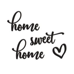Home Sweet Home 50x40Cm Em Madeira Mdf Aplique de Parede - 1