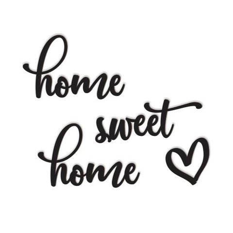 Home Sweet Home 50x40Cm Em Madeira Mdf Aplique de Parede