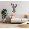 Cervo Veado Geométrico Poligonal 60x35cm em Madeira MDF Aplique de Parede - 3