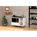 Ver imagem 1 de Balcão Armário para Cooktop Co com Nicho para Forno Cor Branco