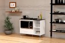 Ver imagem 1 de Balcão Armário para Cooktop Co com Nicho para Forno Cor Branco